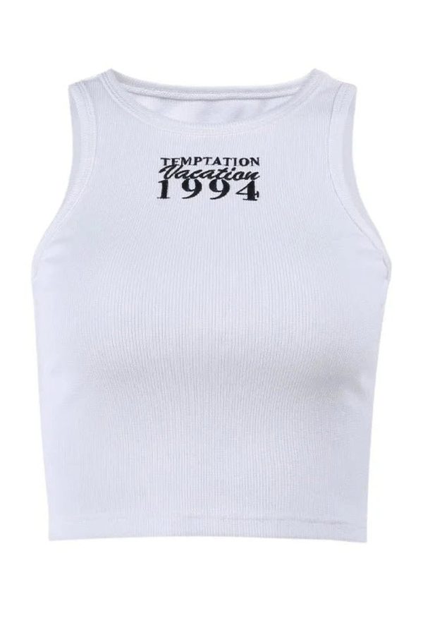 1994 Vintage Ribbed Tank Top - Cute 2000s Outfits & Y2K Fashion Inspiration