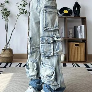 Ash Storm Cargo Jeans - Trendy 2000s Fashion Outfits, Y2K Style Essentials