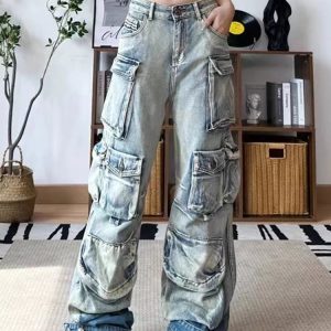 Ash Storm Cargo Jeans - Trendy 2000s Fashion Outfits, Y2K Style Essentials