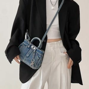 Blue Jeans Y2K Mini Handbag - Iconic 2000s Fashion Outfit Accessory