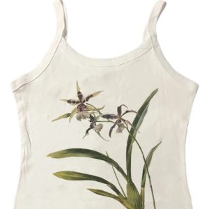 Botanical Bloom Tank Top - Trendy 2000s Fashion Outfit for Y2K Aesthetic