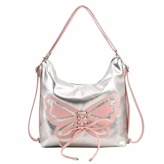 Butterfly Aesthetic Handbag - Y2K Fashion Inspired 2000s Outfit Accessory