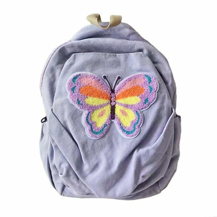 Butterfly Lavender Backpack - Cute 2000s Outfits & Y2K Fashion Inspiration