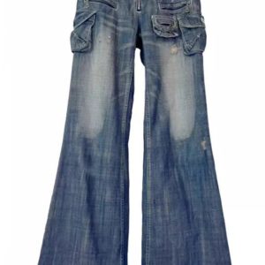 Cargo Chic Wide-Leg Jeans - Cute 2000s Outfits & Y2K Fashion Inspiration