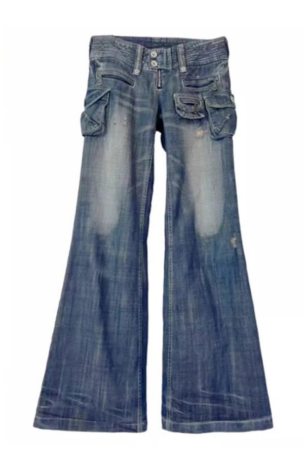 Cargo Chic Wide-Leg Jeans - Cute 2000s Outfits & Y2K Fashion Inspiration