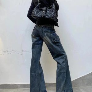 Cargo Chic Wide-Leg Jeans - Cute 2000s Outfits & Y2K Fashion Inspiration