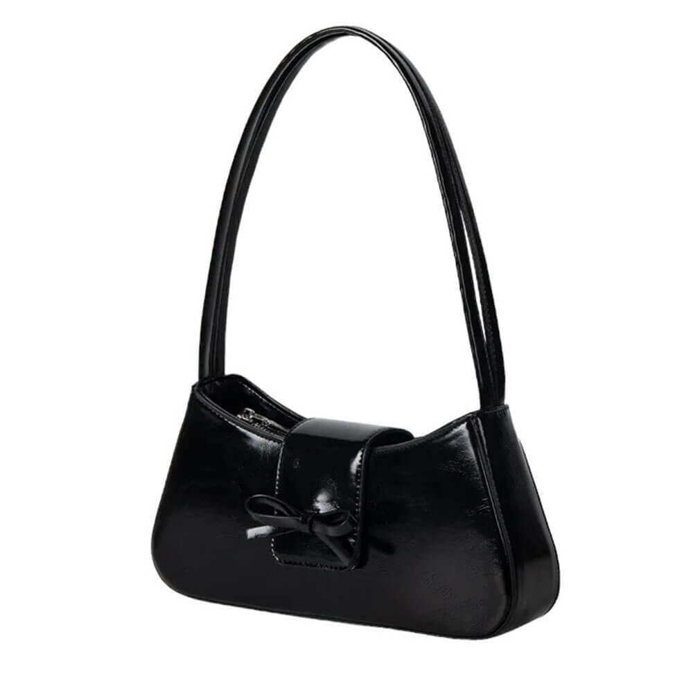 Coquette Bow Baguette Bag - Trendy Y2K Fashion for 2000s Inspired Outfits