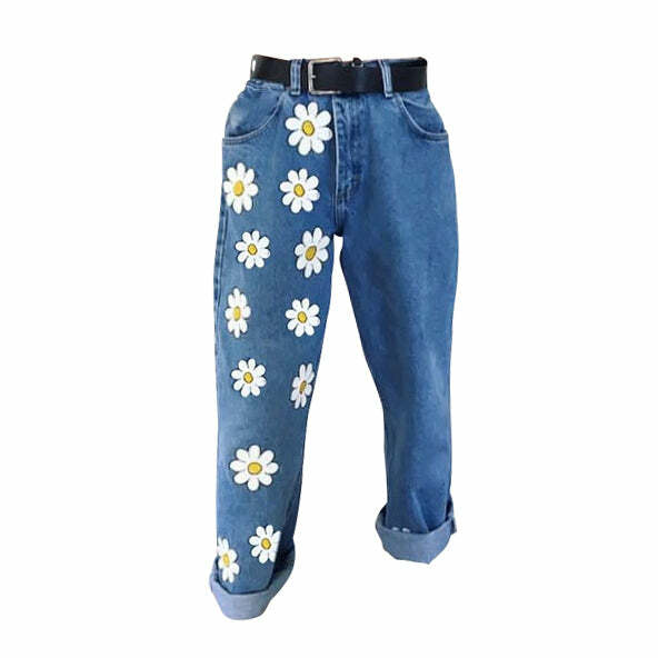 Daisy Mom Jeans - Trendy 2000s Fashion Outfits, Y2K Style Inspiration