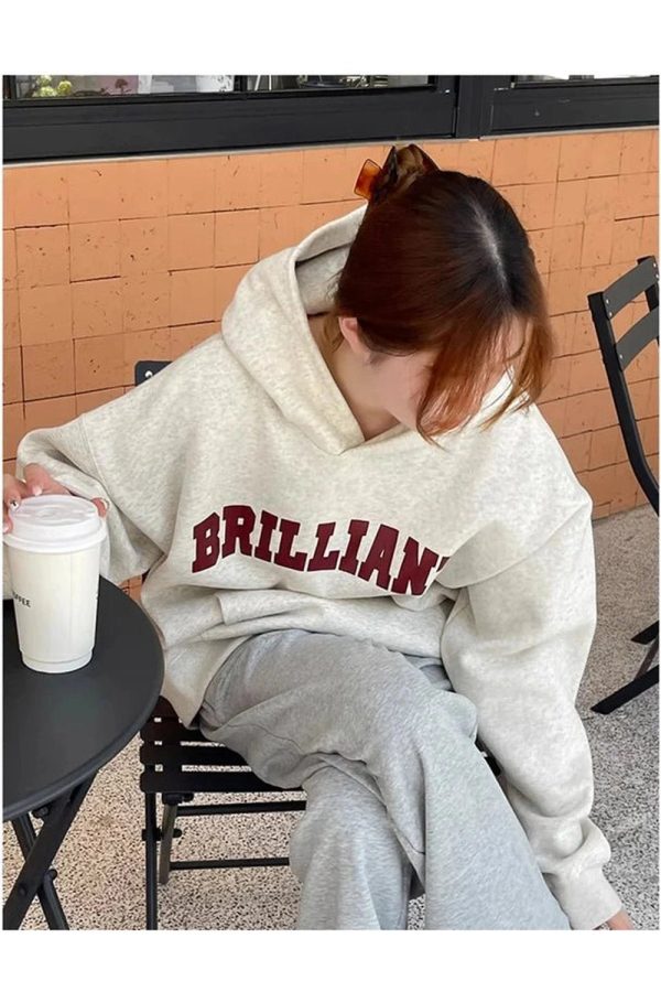 Fall Brilliant Statement Hoodie - Y2K Fashion Outfit for 2000s Style