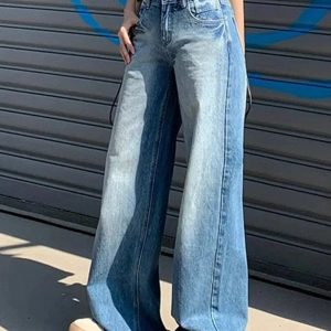 Fall Light Wash Wide-Leg Denim - Cute 2000s Outfits & Y2K Fashion