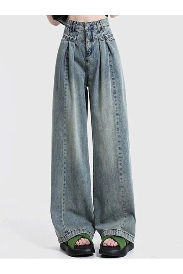 Fall Ultra Wide-Leg Baggy Jeans - Y2K Fashion Outfits & 2000s Style