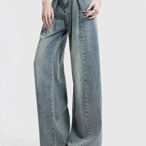 Fall Ultra Wide-Leg Baggy Jeans - Y2K Fashion Outfits & 2000s Style