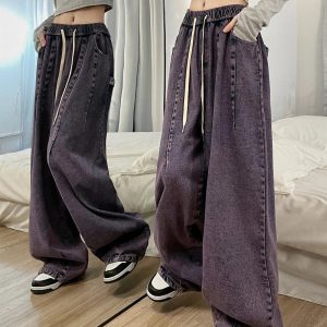 Fall Ultra-Wide Vintage Cargo Jeans - Cute 2000s Outfits & Y2K Fashion