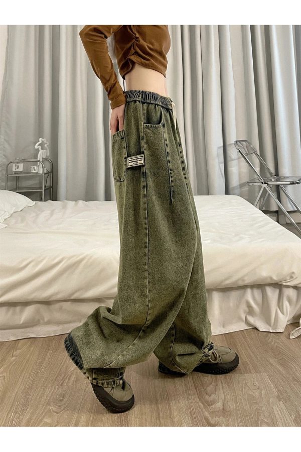 Fall Ultra-Wide Vintage Cargo Jeans - Cute 2000s Outfits & Y2K Fashion