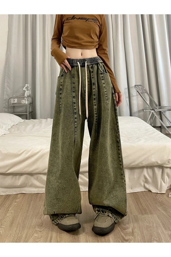 Fall Ultra-Wide Vintage Cargo Jeans - Cute 2000s Outfits & Y2K Fashion