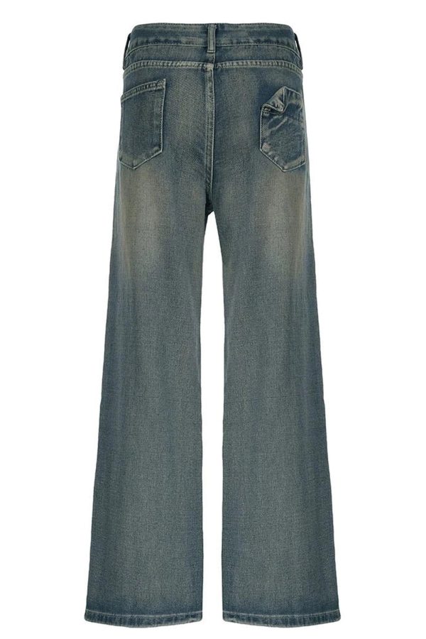 Fall Vintage Washed Baggy Jeans - Cute 2000s Outfits & Y2K Fashion