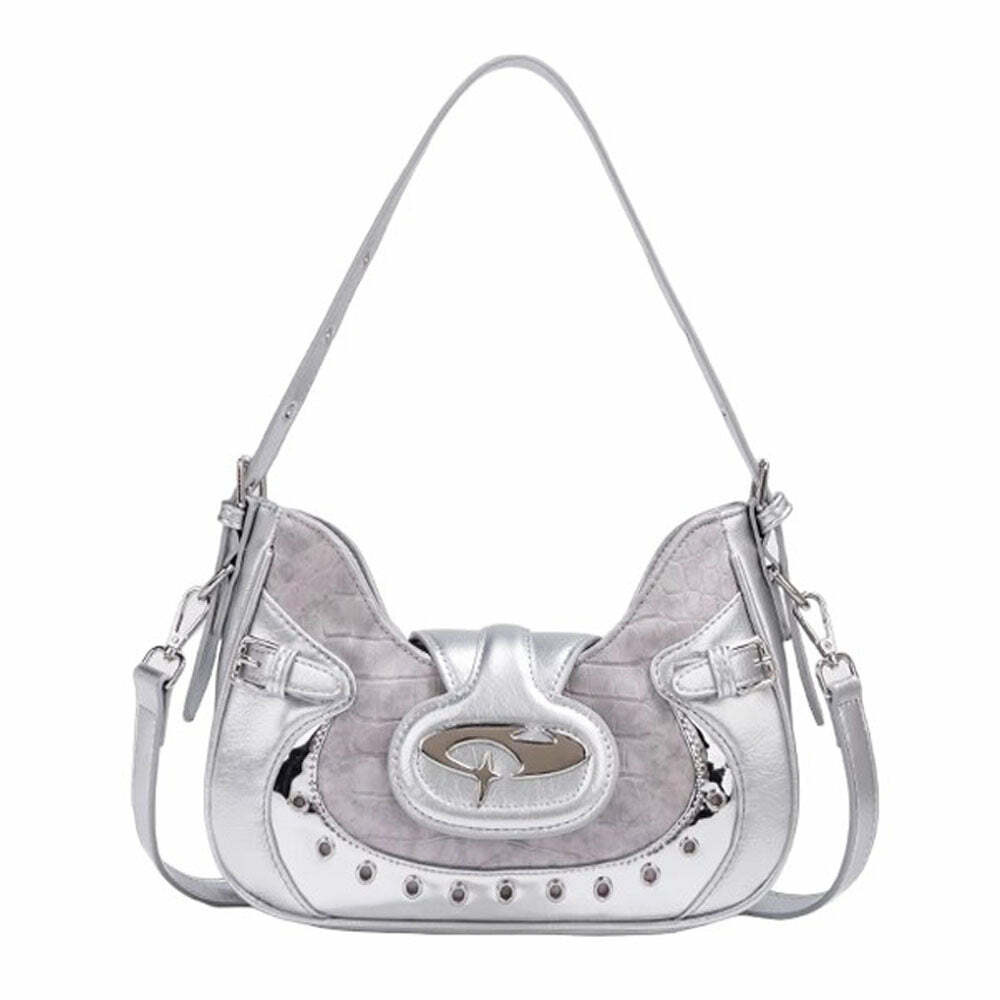 Future World Y2K Mini Shoulder Bag - Iconic 2000s Fashion Outfit Accessory