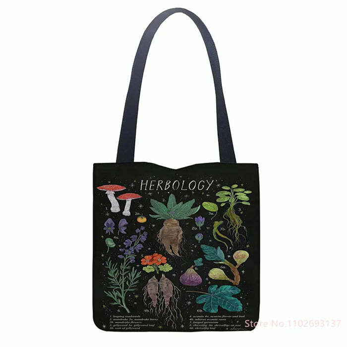 Herbology Shoulder Bag - Iconic Y2K Fashion for 2000s Style Outfits