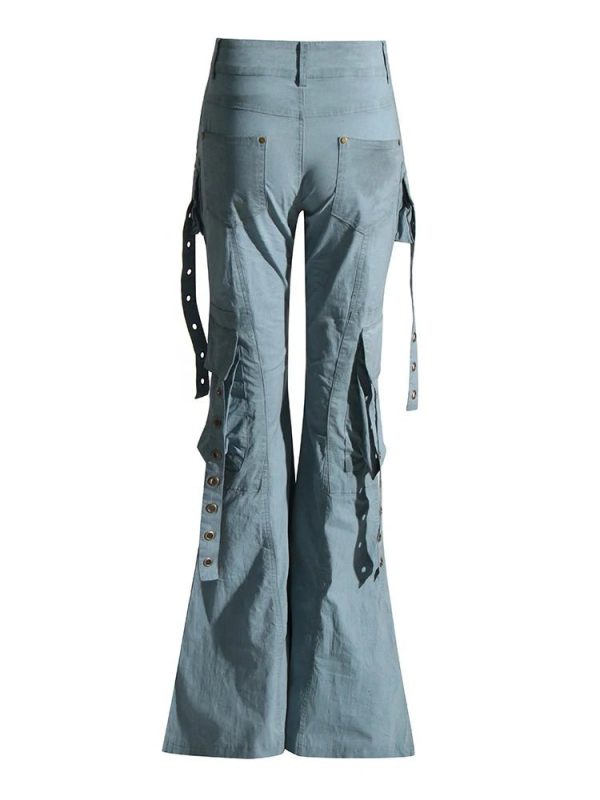 Hybrid Harness Split Jeans - Trendy 2000s Fashion Outfit for Y2K Style