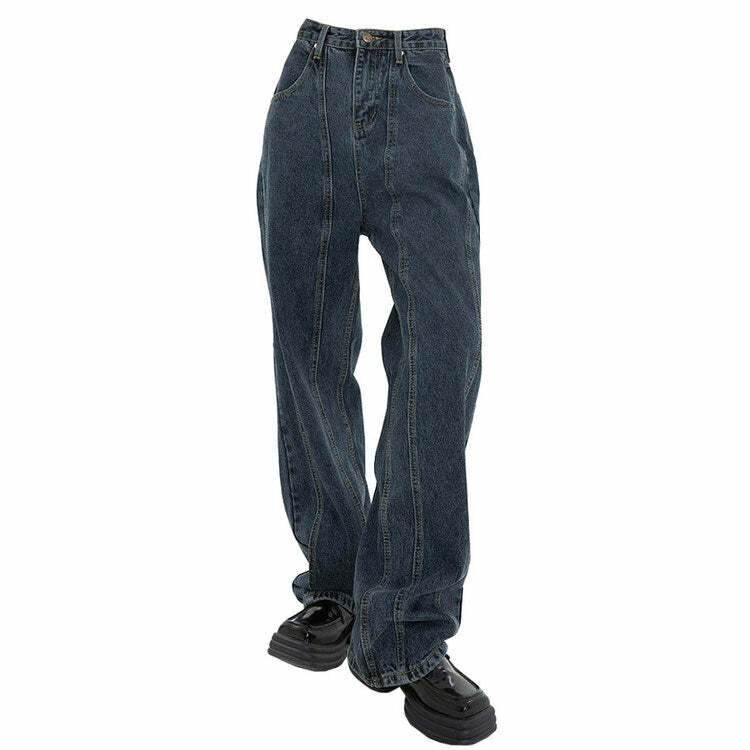 Mercury Rising Wide Jeans - Iconic Y2K Fashion Outfit for Fall 2000s