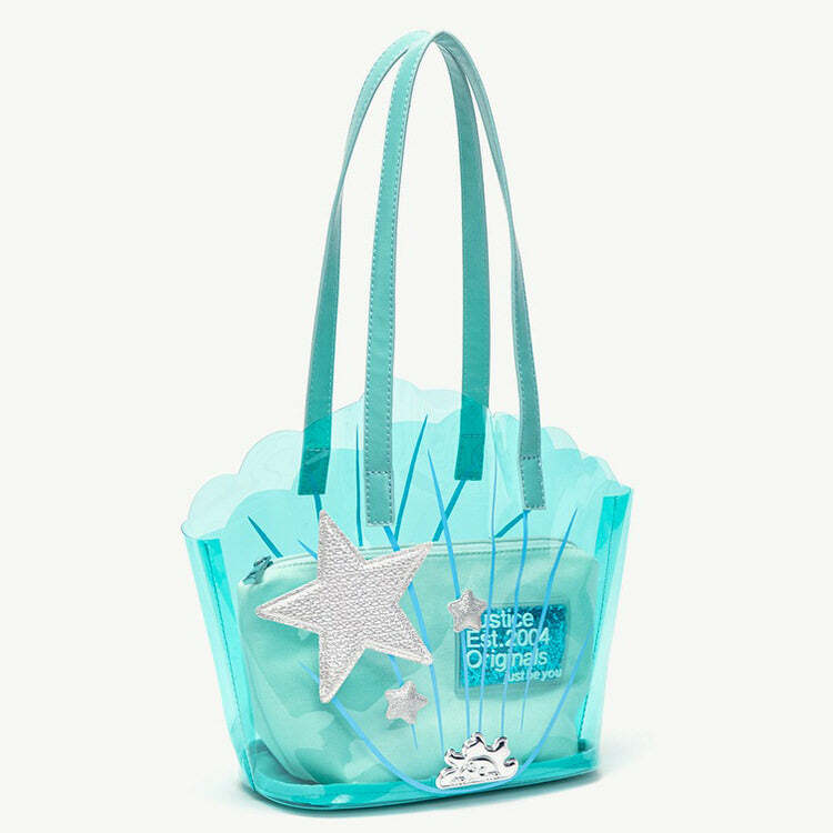 Mermaidcore Shell Transparent Bag - Y2K Fashion Outfit for Trendy Women