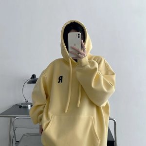 Minimalist Pastel Hoodie - Y2K Fashion Outfit for 2000s Style Aesthetic