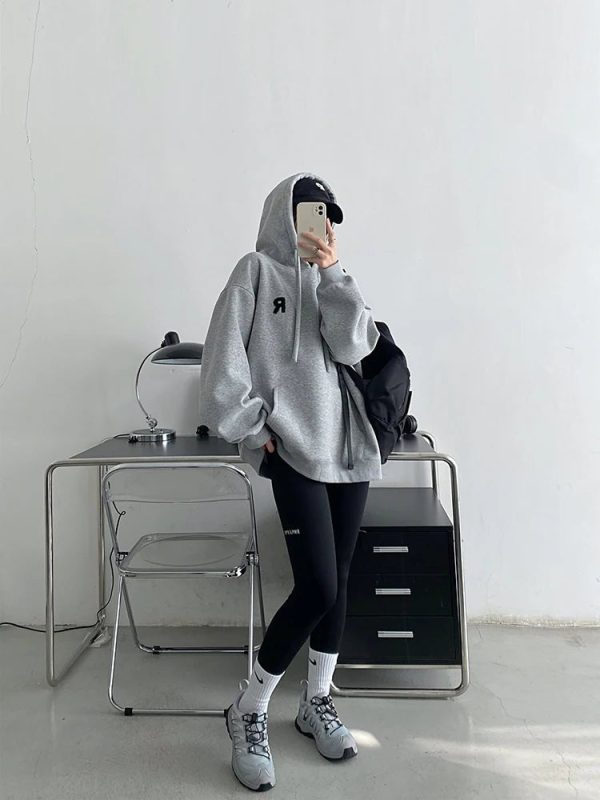 Minimalist Pastel Hoodie - Y2K Fashion Outfit for 2000s Style Aesthetic