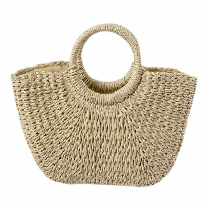 Picnic Time Cottagecore Straw Bag - Cute 2000s Outfits & Y2k Fashion