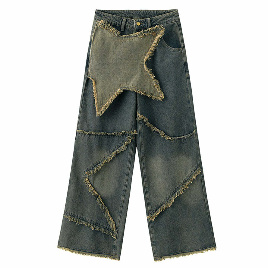 Rock The Scene Star Jeans - Iconic Y2K Fashion Outfit for Trendy Women