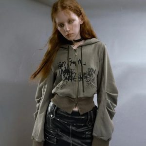 Street Edge Hoodie - Y2K Fashion Outfit, 2000s Style, McBling Aesthetic