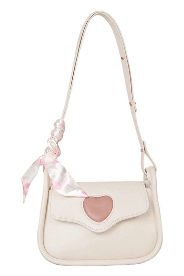 Sweetheart Charm Shoulder Bag - Y2K Juicy Couture Inspired Fashion Accessory