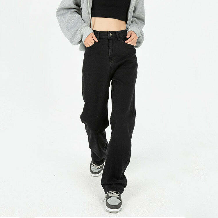 Teen Craft Wide Leg Jeans - Cute 2000s Outfits, Y2K Fashion Inspiration