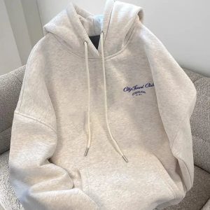 Urban Script Graphic Hoodie - Y2K Fashion, Cute 2000s Outfits, McBling Style