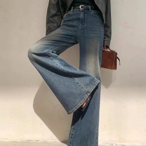 Vintage Horizon Flare Jeans - Iconic Y2K Fashion Outfit for Fall 2000s