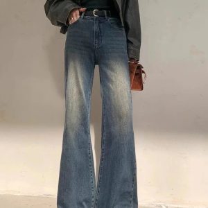 Vintage Horizon Flare Jeans - Iconic Y2K Fashion Outfit for Fall 2000s