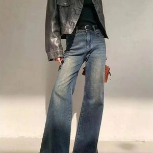 Vintage Horizon Flare Jeans - Iconic Y2K Fashion Outfit for Fall 2000s