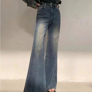 Vintage Horizon Flare Jeans - Iconic Y2K Fashion Outfit for Fall 2000s