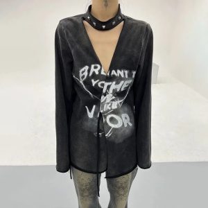 Void Graffiti Top - Trendy 2000s Fashion Outfit, Y2K Style Inspiration