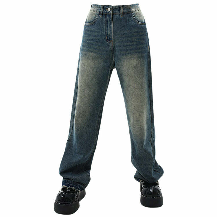 Wash Me Out Wide Leg Jeans - Iconic Y2K Fashion Outfit for Fall 2000s