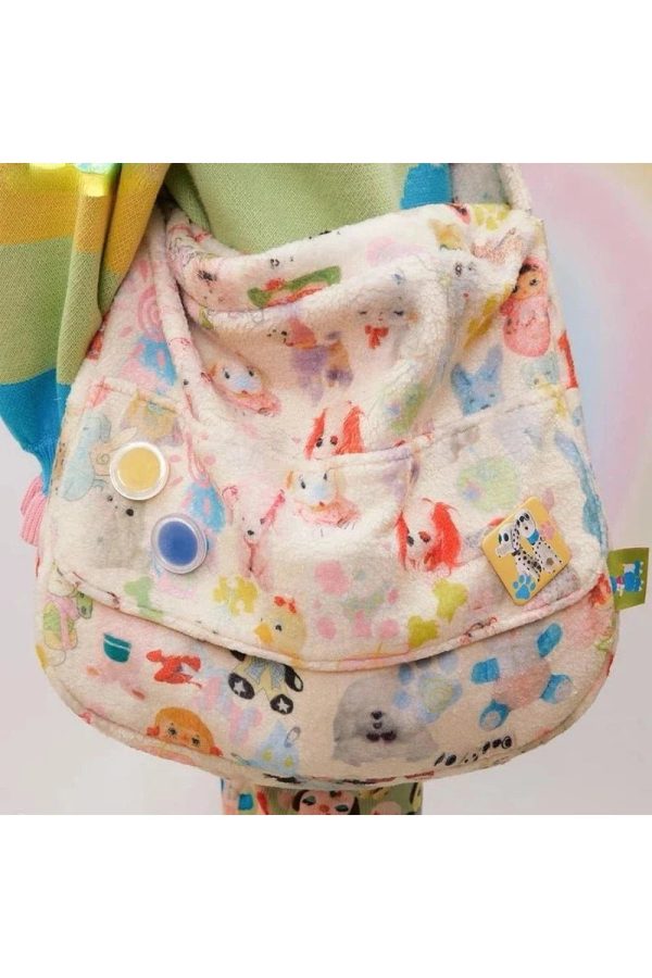 Whimsical Wonderland Plush Bag - Iconic Y2K Fashion & 2000s Aesthetic